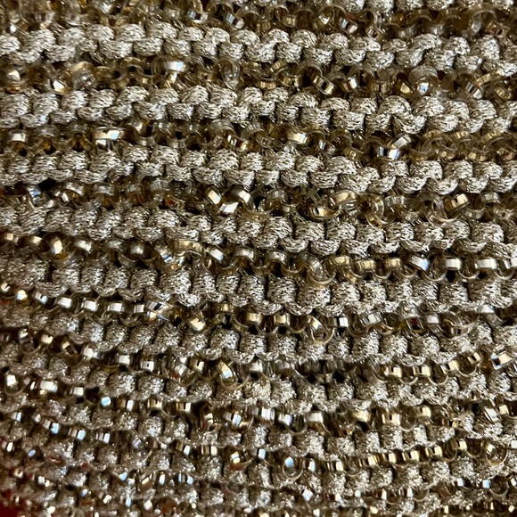 ANTEPRIMA - Beautiful metallic wire mesh Tote Bag w/EXTRA makeup pouch TWO-FER! - Picture 2 of 10